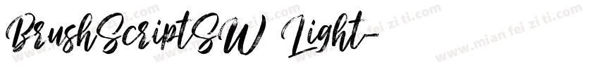 BrushScriptSW Light字体转换